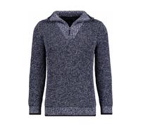 Rundhalspullover RAGMAN, Herren, Gr. 56, blau (blau, melange, 171), Strick, 100% Baumwolle, Pullover Rundhalspullover (98885754-XXL) blau, melange, 171