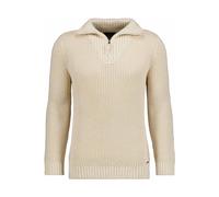 Rundhalspullover RAGMAN, Herren, Gr. 56, beige (ecru), Strick, 100% Baumwolle, Pullover Rundhalspullover (71331705-XXL) ecru