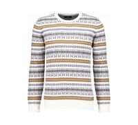 RAGMAN Regular Fit Pullover ecru, Gemustert