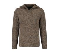RAGMAN Regular Fit Pullover Taupe-grau Mouliniert, Strukturiert