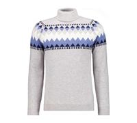 RAGMAN Regular Fit Rollkragenpullover grau, Jacquardmuster