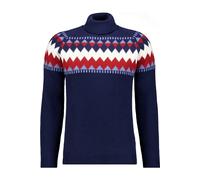 RAGMAN Regular Fit Rollkragenpullover marine, Gemustert