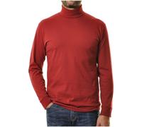 RAGMAN Regular Fit Rollkragenshirt weinrot, Einfarbig