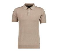 RAGMAN Regular Fit Strickpolo sand, Einfarbig