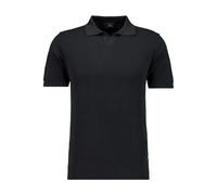 RAGMAN Regular Fit Strickpolo schwarz, Einfarbig