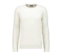 RAGMAN Regular Fit Strickpullover Rundhalsecru, Einfarbig