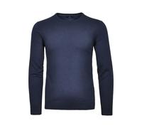 RAGMAN Regular Fit Strickpullover Rundhalsmarine, Einfarbig