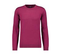 RAGMAN Regular Fit Strickpullover Rundhalsrot, Einfarbig