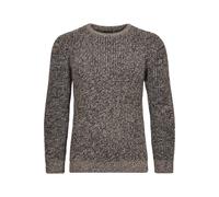 Rundhalspullover RAGMAN, Herren, Gr. 48, grau (taupe, grau mouliniert, 187), 100% Baumwolle, casual, Rundhals, Langarm, Pullover (24522633-S) taupe, grau mouliniert, 187