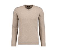 RAGMAN Regular Fit Strickpullover V-Ausschnittbeige, Einfarbig