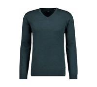 RAGMAN Regular Fit Strickpullover V-Ausschnittdunkelgrün, Einfarbig