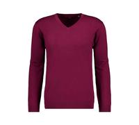 RAGMAN Regular Fit Strickpullover V-Ausschnittweinrot, Einfarbig