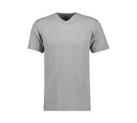 RAGMAN Regular Fit T-Shirt V-Ausschnitt grau-melange, Einfarbig