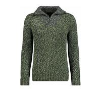 RAGMAN Regular Fit Troyer dunkelgrün, Melange