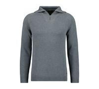 Troyer RAGMAN, Herren, Gr. 56, grau (grau, melange), 100% Baumwolle, casual, hoch geschlossener Ausschnitt, Langarm, Pullover (46817255-XXL) grau, melange