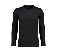 RAGMAN Herren Langarm Shirt mit rundhals Bodyfit Schwarz-009 L