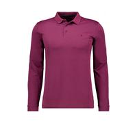 RAGMAN Soft Knit Regular Fit Longsleeve Poloshirt beere, Einfarbig