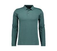 RAGMAN Soft Knit Modern Fit Longsleeve Poloshirt moosgrün, Einfarbig