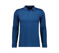 RAGMAN Soft Knit Regular Fit Longsleeve Poloshirt dunkelblau, Einfarbig