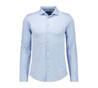 RAGMAN Softknit Modern Fit Hemd blaugrau, Einfarbig