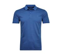 RAGMAN Softknit Regular Fit Poloshirt Kurzarm blau-melange