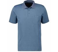 Ragman Softknit-Polo "fishnet" XL blau