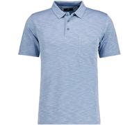 RAGMAN - Softknit-Polo Flammdesign blaugrau - Gr. - XL