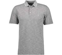 RAGMAN Softknit Regular Fit Poloshirt Kurzarm grau