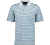 RAGMAN Softknit Regular Fit Poloshirt Kurzarm blau