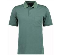 RAGMAN Herren Poloshirt - Oberteil, Softknit-Polo, Baumwollmischung, Brusttasche, Knopfleiste, kurz, einfarbig, grün, XL Grün