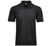 RAGMAN Herren RAGMAN Kurzarm Softknit Poloshirt X-Large, Schwarz-009