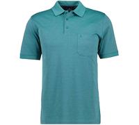 RAGMAN - Softknit-Polo mit Brusttasche, kurzarm Smaragd - Gr. - 3XL