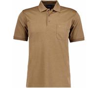 RAGMAN - Softknit-Polo mit Brusttasche, kurzarm zimt - Gr. - L