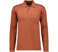 RAGMAN - Softknit-Polo mit Brusttasche, Langarm kür r. - 3XL