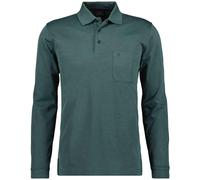 RAGMAN - Softknit-Polo mit Brusttasche, Langarm moosgrün - Gr. - M