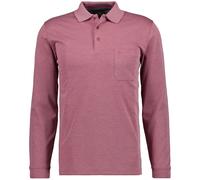 Ragman - Softknit-Polo mit Brusttasche, Langarm vintage rot - Gr. - XL