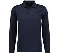 RAGMAN Herren Softknit-Polo mit Brusttasche, Langarm