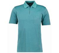RAGMAN Herren Softknit-Poloshirt mit Zip Smaragd-340, L