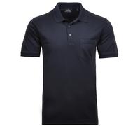 RAGMAN Herren Softknit-Poloshirt Uni, mit Brusttasche
