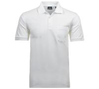 RAGMAN Herren Softknit-Poloshirt Uni, mit Brusttasche