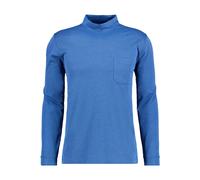 RAGMAN Softknit Regular Fit Longsleeve blau, Einfarbig