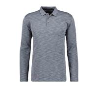 RAGMAN Herren Softknitpolo Flammdesign, Langarm L, Silbergrau-023
