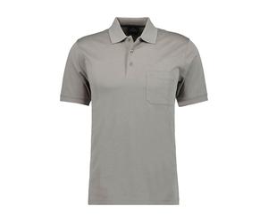RAGMAN Softknit Regular Fit Poloshirt Kurzarm beige
