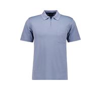 RAGMAN Softknit Regular Fit Poloshirt Kurzarm blau