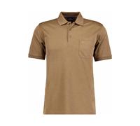 RAGMAN Softknit Regular Fit Poloshirt Kurzarm braun