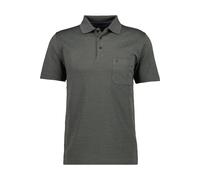 RAGMAN Softknit Regular Fit Poloshirt Kurzarm dunkelgrau