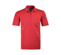 RAGMAN Herren Softknit-Poloshirt mit Zip XL, Erdbeere-665
