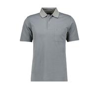 RAGMAN Softknit Regular Fit Poloshirt Kurzarm grau