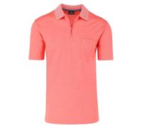 RAGMAN Softknit Regular Fit Poloshirt Kurzarm hellrot