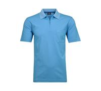 RAGMAN Softknit Regular Fit Poloshirt Kurzarm Ibiza Blau
